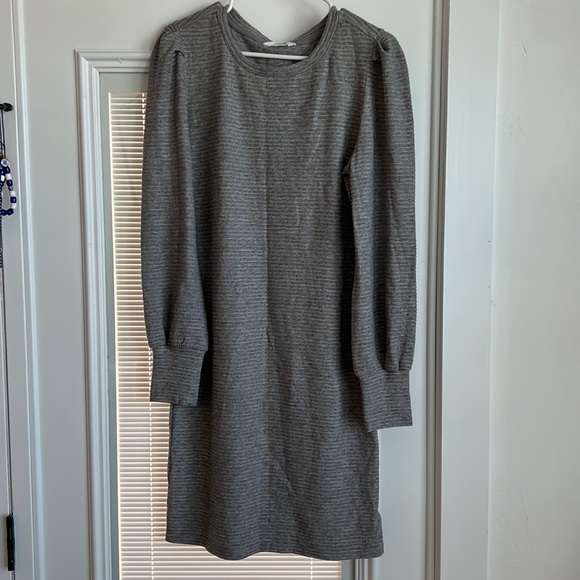 BB Dakota The Scene Heather Gray Ribbed Sweater Dress NWT Size L - Picture 11 of 17
